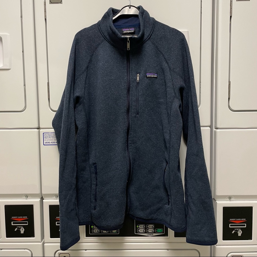 Patagonia Better Sweater Full Zip Mens XL Navy Blue